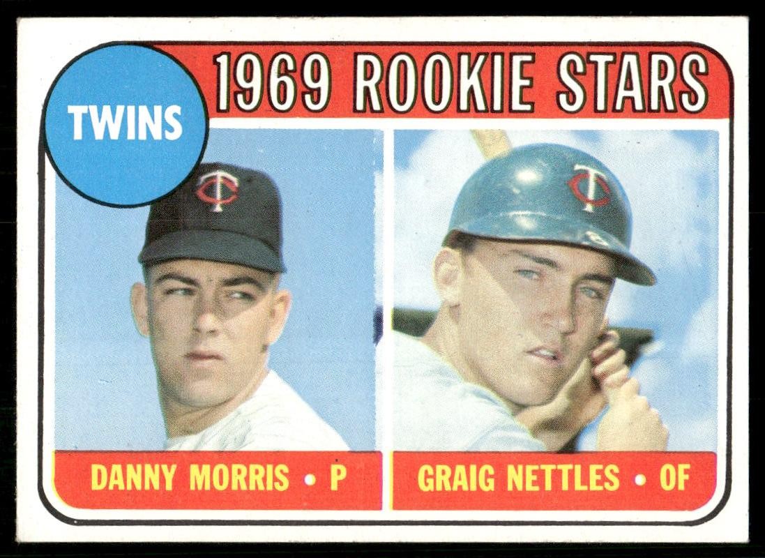 1969 Topps #99b Twins 1969 Rookie Stars : no black loop 1969 Topps #99b Twins 1969 Rookie Stars : no black loop