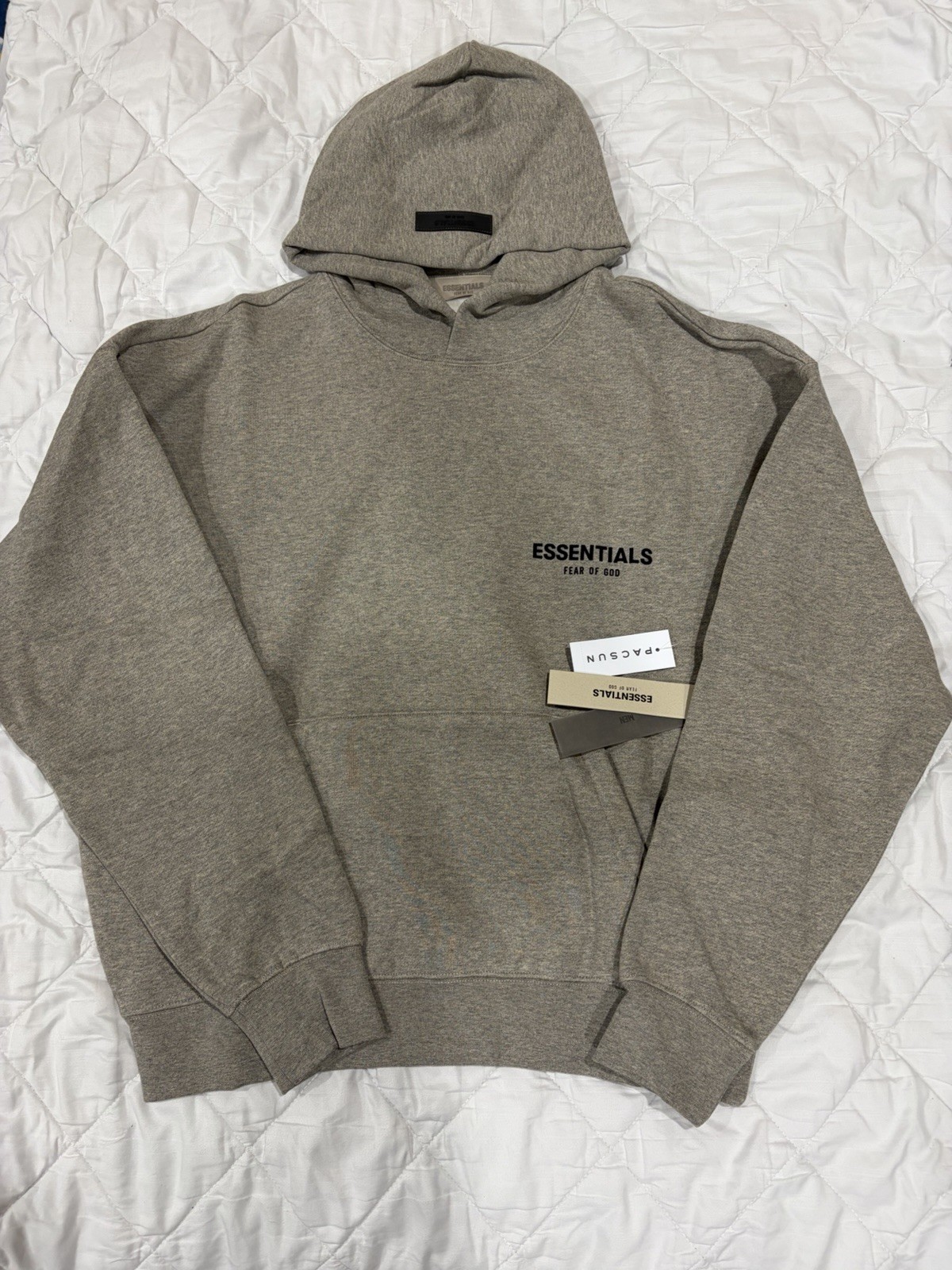 Dark Grey/Oat Cotton Hoodie     Size Small      Brand New