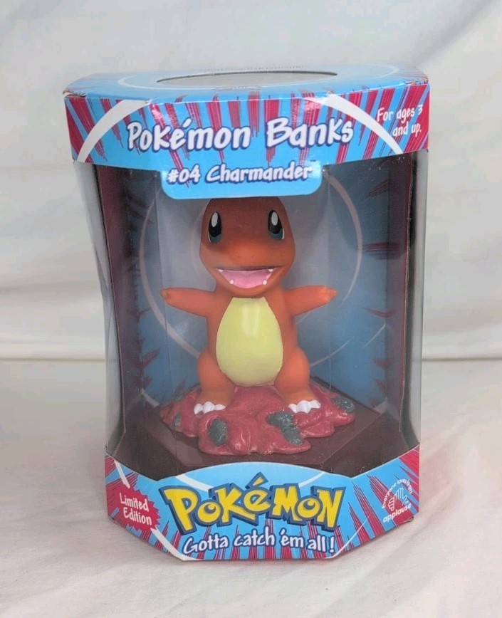 1999 APPLAUSE POKEMON BANKS #04 CHARMANDER LIMITED EDITION BANK NEW SEALED 1999 APPLAUSE POKEMON BANKS #04 CHARMANDER LIMITED EDITION BANK NEW SEALED