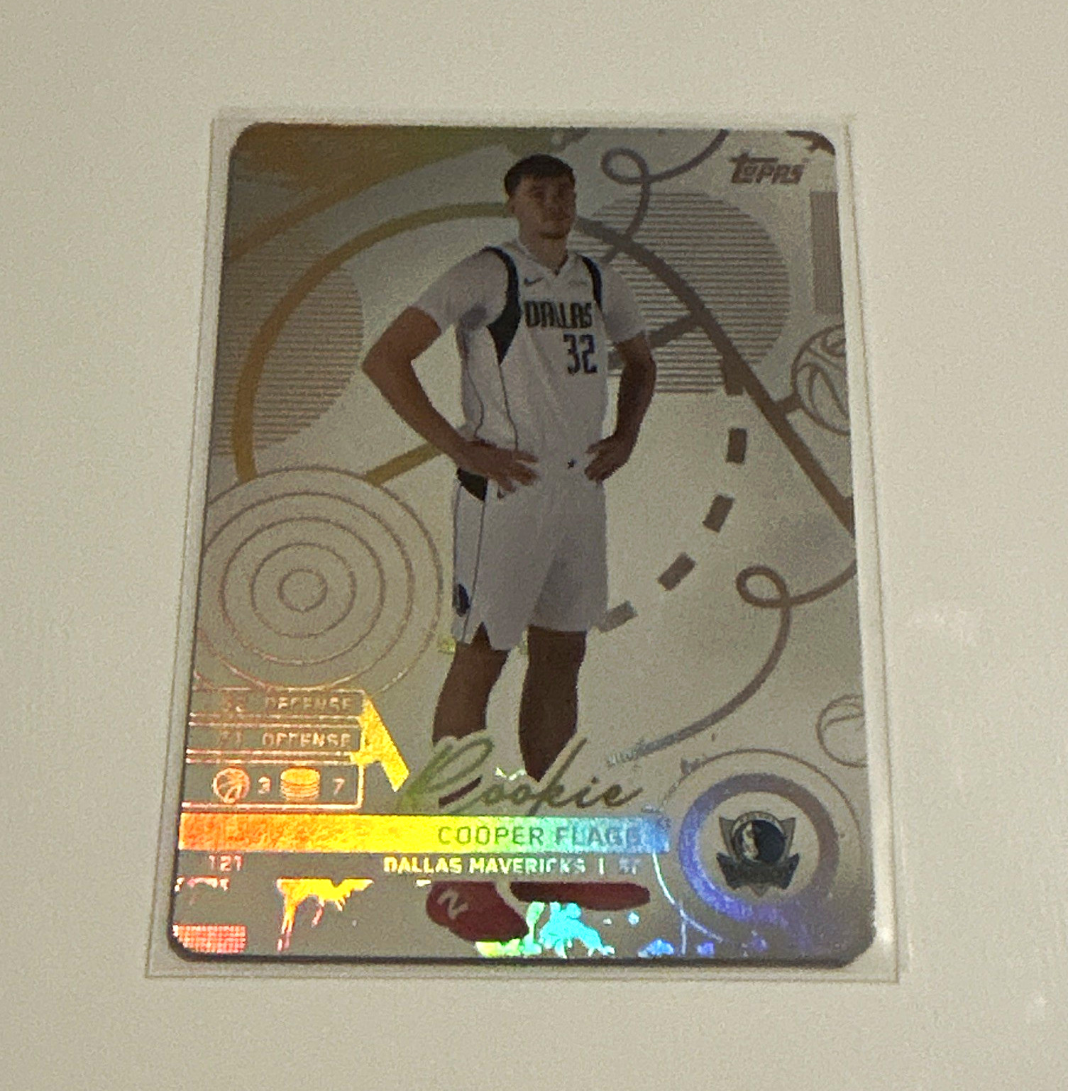Topps Match Attax 2025-26 Cooper Flagg Mavericks #121 Rookie White