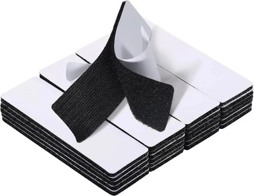 10 Sets Black Sticky Back Fastener Heavy Duty Hook & Loop Adhesive Strips 1x4”