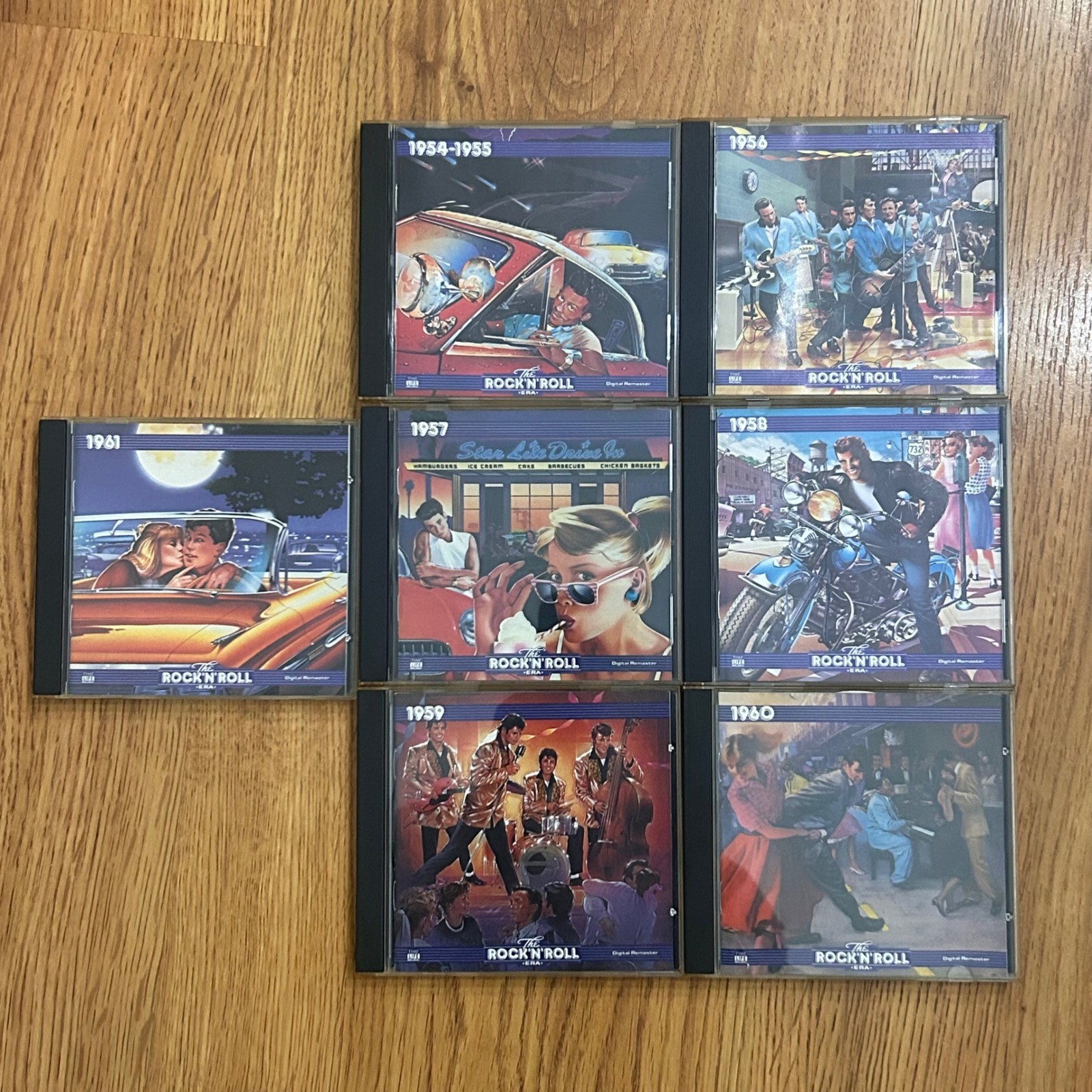 Time Life Music The Rock N Roll Era 7 CD Lot 1954-1961 Digital Remaster Time Life Music The Rock N Roll Era 7 CD Lot 1954-1961 Digital Remaster