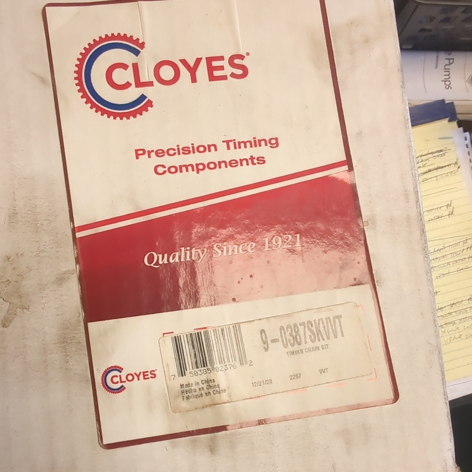 Engine Timing Chain Kit Cloyes Gear & Product 9-0387SKVVT Engine Timing Chain Kit Cloyes Gear & Product 9-0387SKVVT
