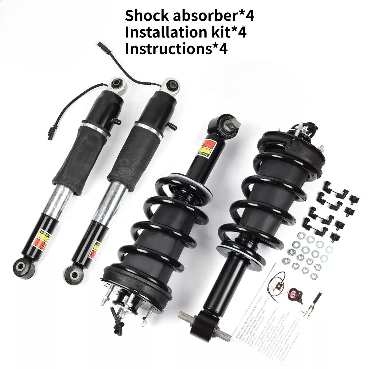 Pair Of Front+Rear Shock Absorber Struts For 15-20 Escalade Suburban Tahoe Yukon
