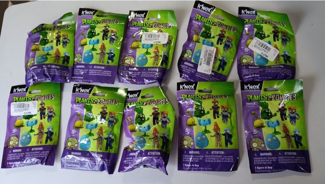 K\'Nex Plants vs Zombies Series 2 Mystery Figure Blind Pack 53007 NEW (Lot Of 10) K\'Nex Plants vs Zombies Series 2 Mystery Figure Blind Pack 53007 NEW (Lot Of 10)