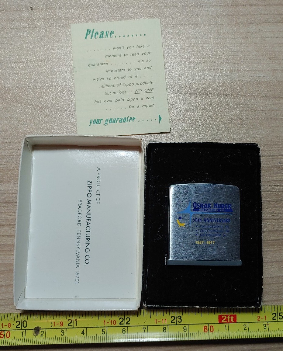 Vtg Oskar Huber Fine Furniture Philadelphia Shipbottom NJ Zippo Measuring Tape Vtg Oskar Huber Fine Furniture Philadelphia Shipbottom NJ Zippo Measuring Tape