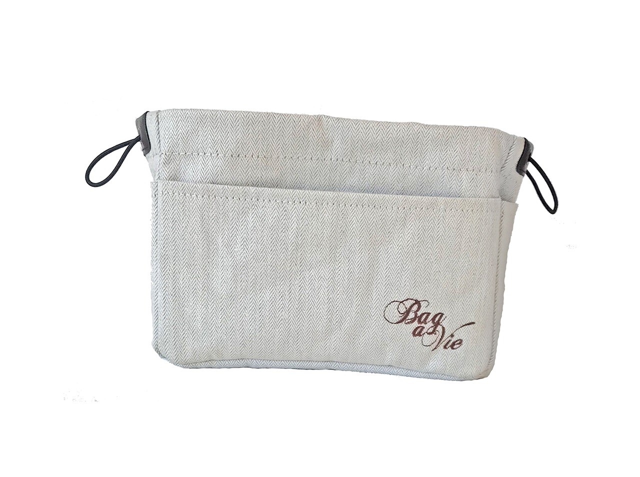 Bag-a-Vie Deluxe Natural Herringbone Handbag Organizers - 3 Sizes 