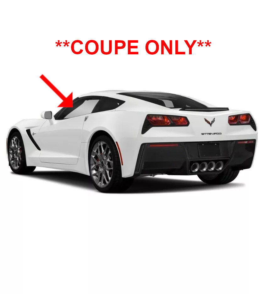 For 2014-2019 Chevrolet Corvette 2-Door Coupe Driver/Left Side Door Window Glass