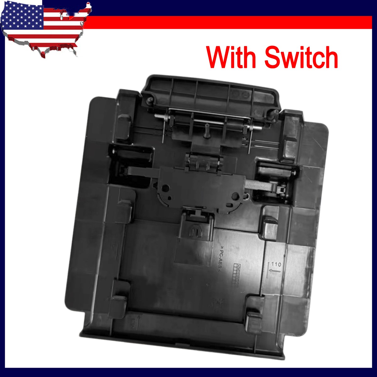 Front Armrest Console Lid Repair Cover With Switch For 2021-24 Jaguar XF F-PACE