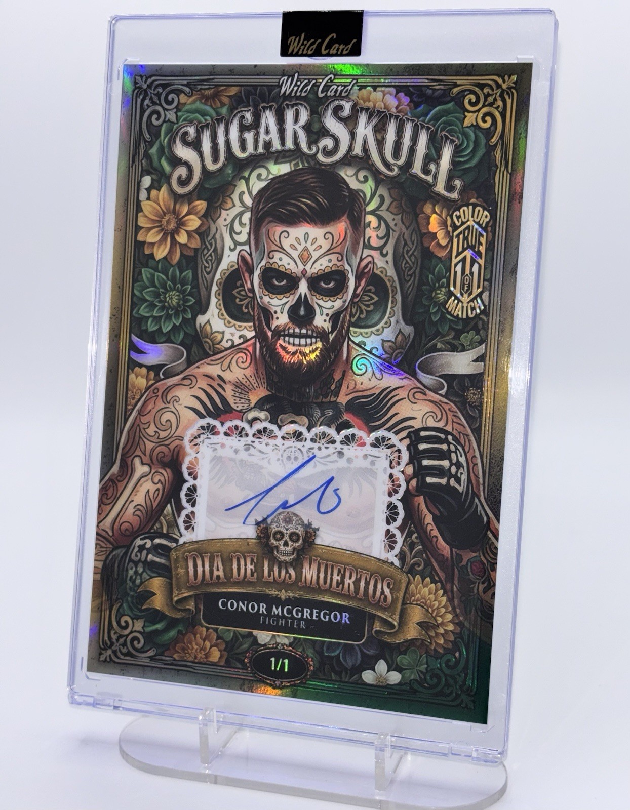 Sugar Skull Conor McGregor True 1/1 Day of the Dead JUMBO Holo Wild Card Sugar Skull Conor McGregor True 1/1 Day of the Dead JUMBO Holo Wild Card