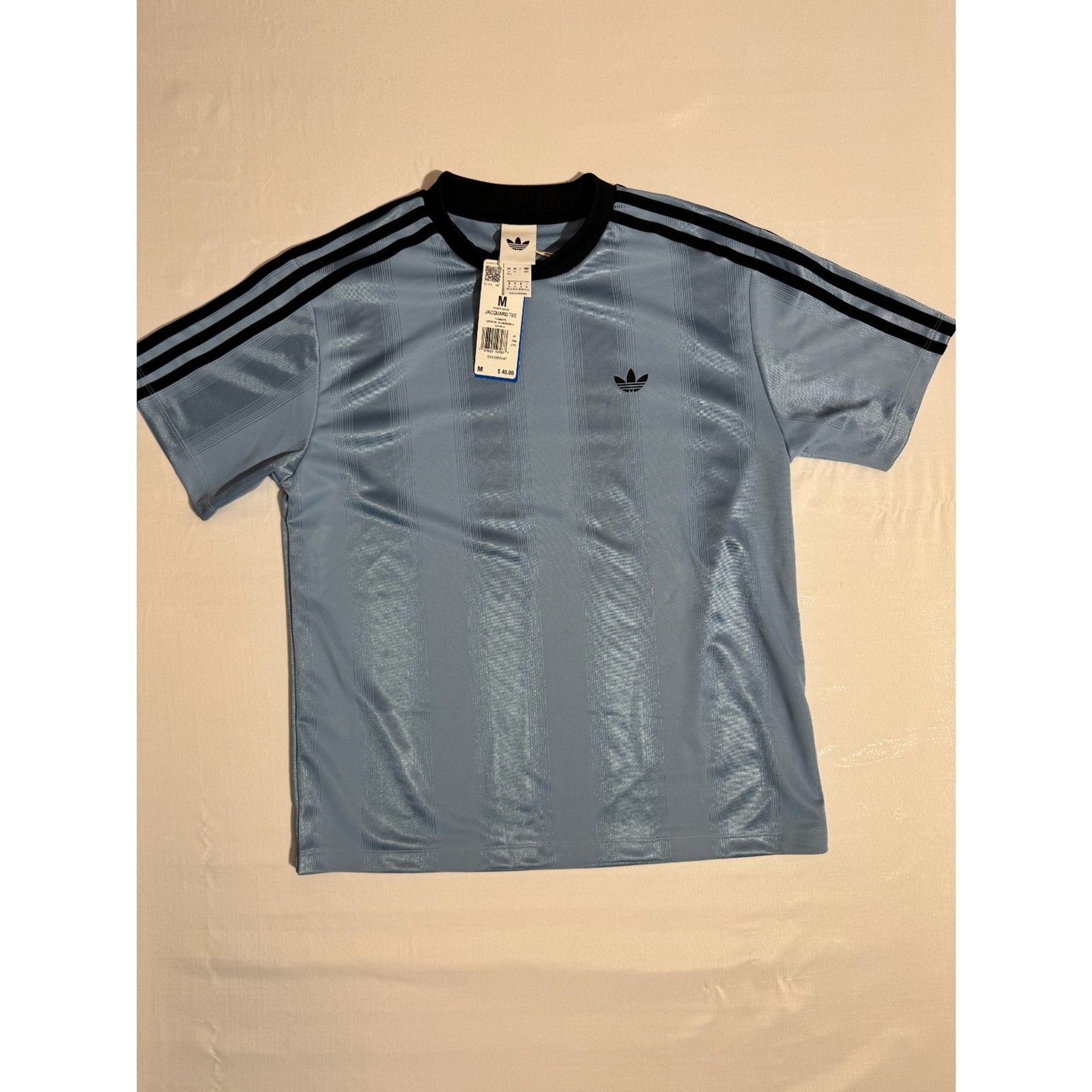 NWT Adidas Originals Women\'s Adicolor Football Jacquard T-Shirt | Size Medium