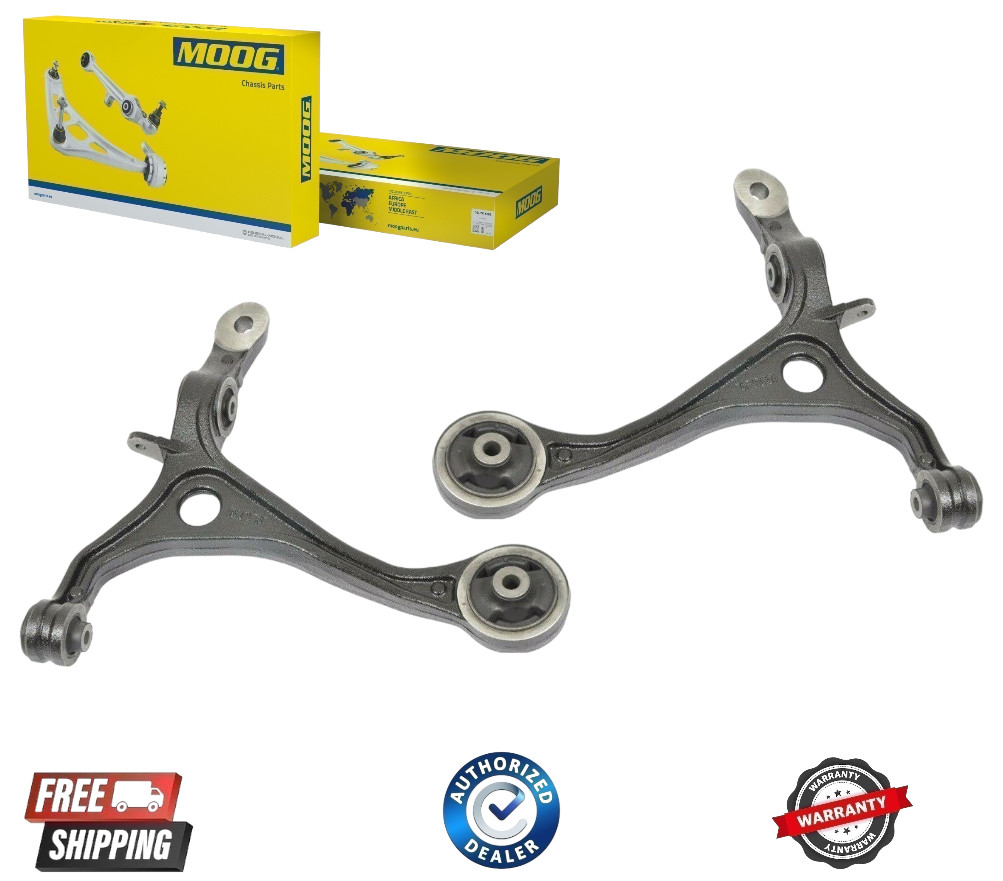 Moog Front Lower Left & Right Control Arms Set Pair For Honda Accord Acura TSX