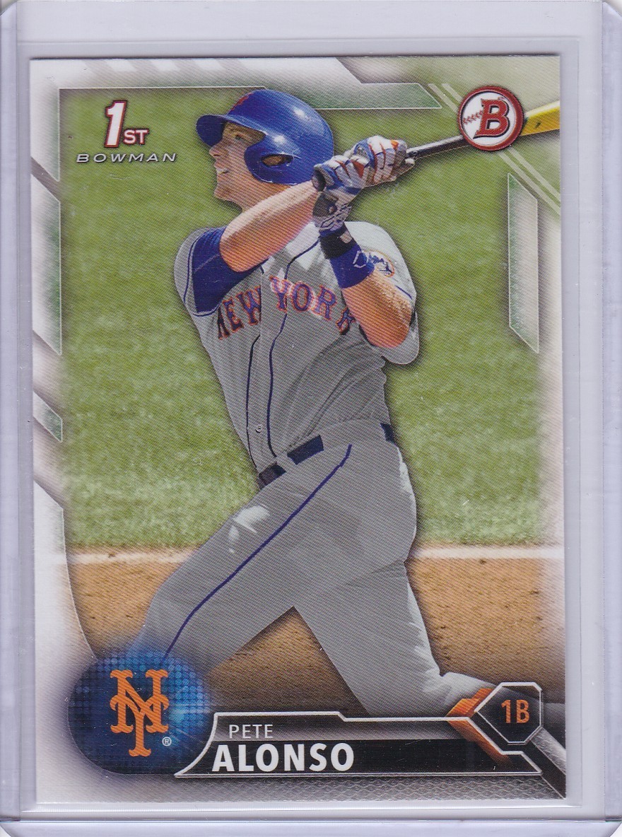 2016 Bowman Draft - Draft Picks Pete Alonso #BD-92 New York Mets RC 2016 Bowman Draft - Draft Picks Pete Alonso #BD-92 New York Mets RC