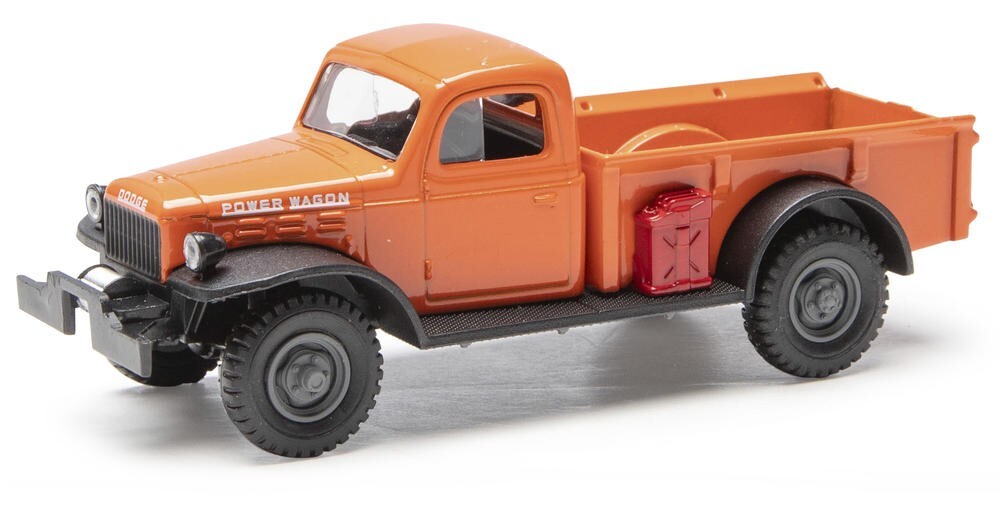 Denver Die-Cast 1:48 Scale 1947 Dodge Power Wagon - ORANGE - New - 
