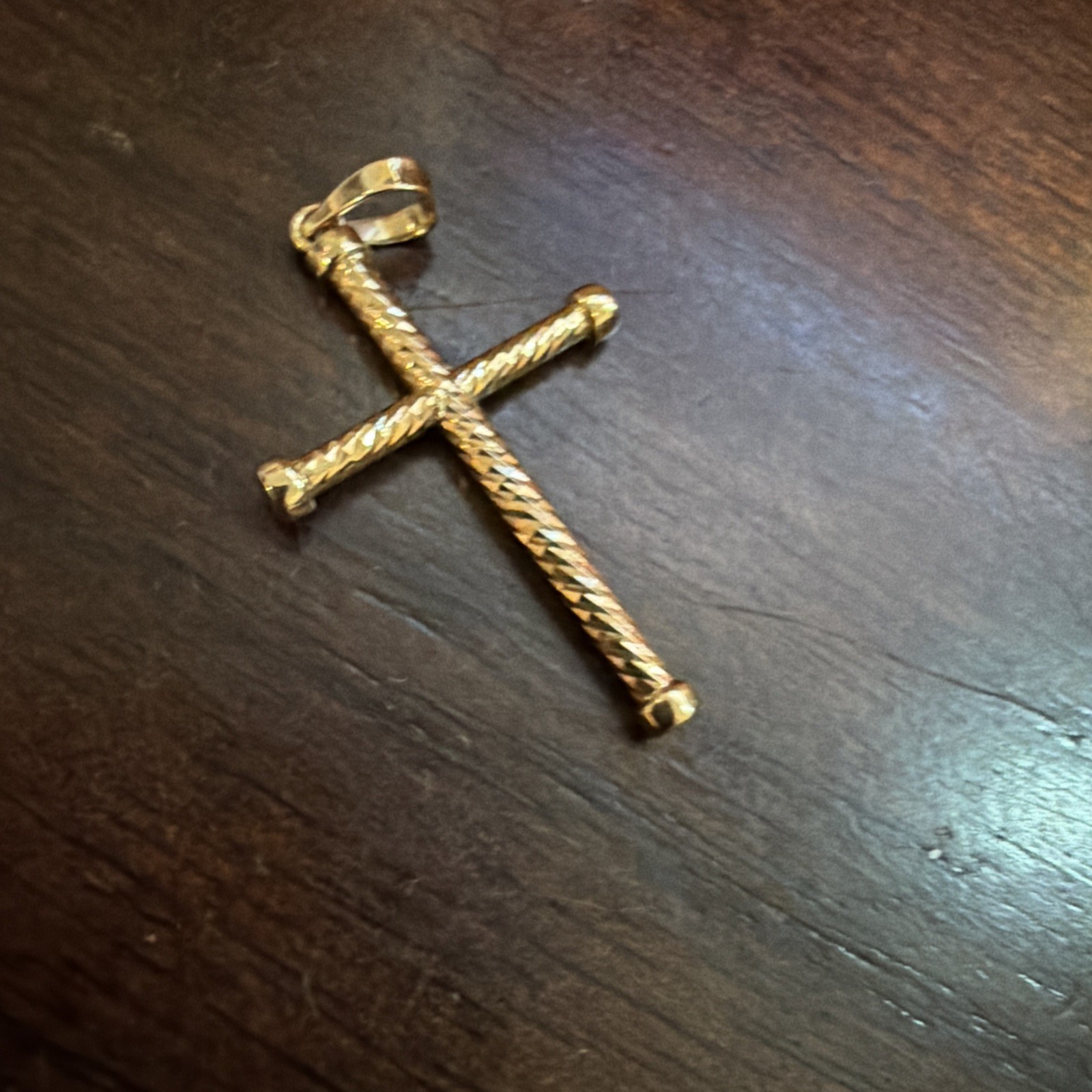 Jacoje 14k Gold Spiral Cross Jacoje 14k Gold Spiral Cross