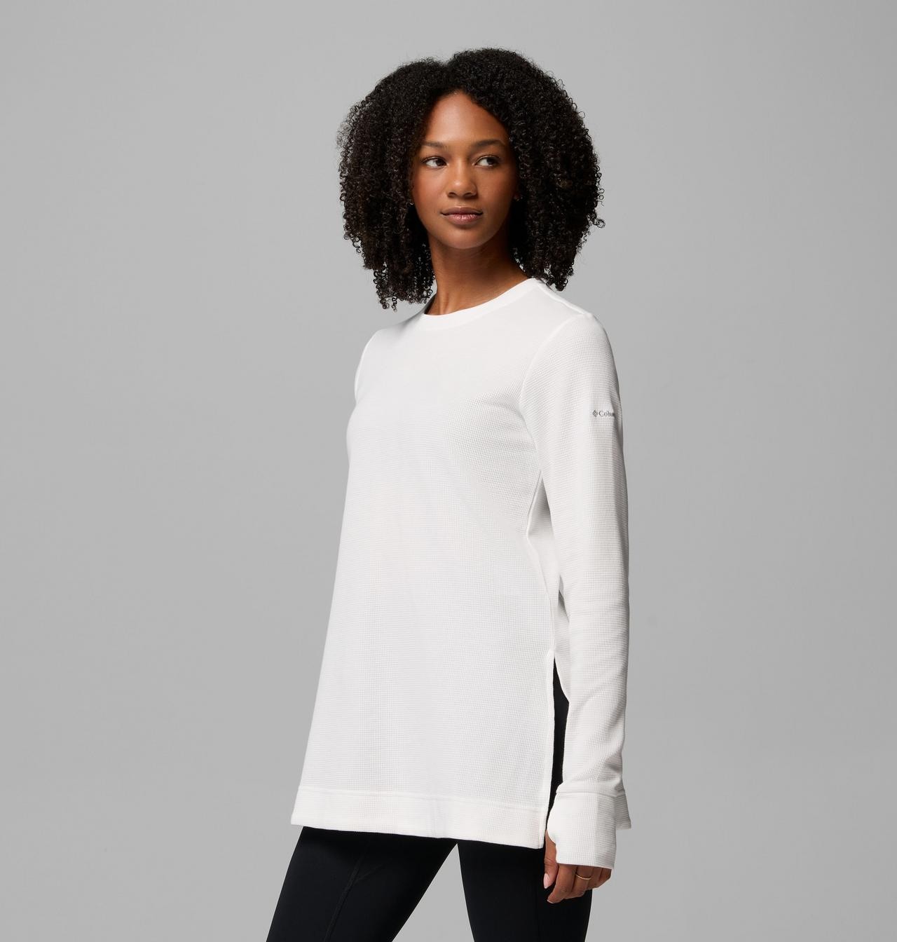 Columbia Women's Holly Hideaway Waffle Tunic Long Sleeve Top Freeeships