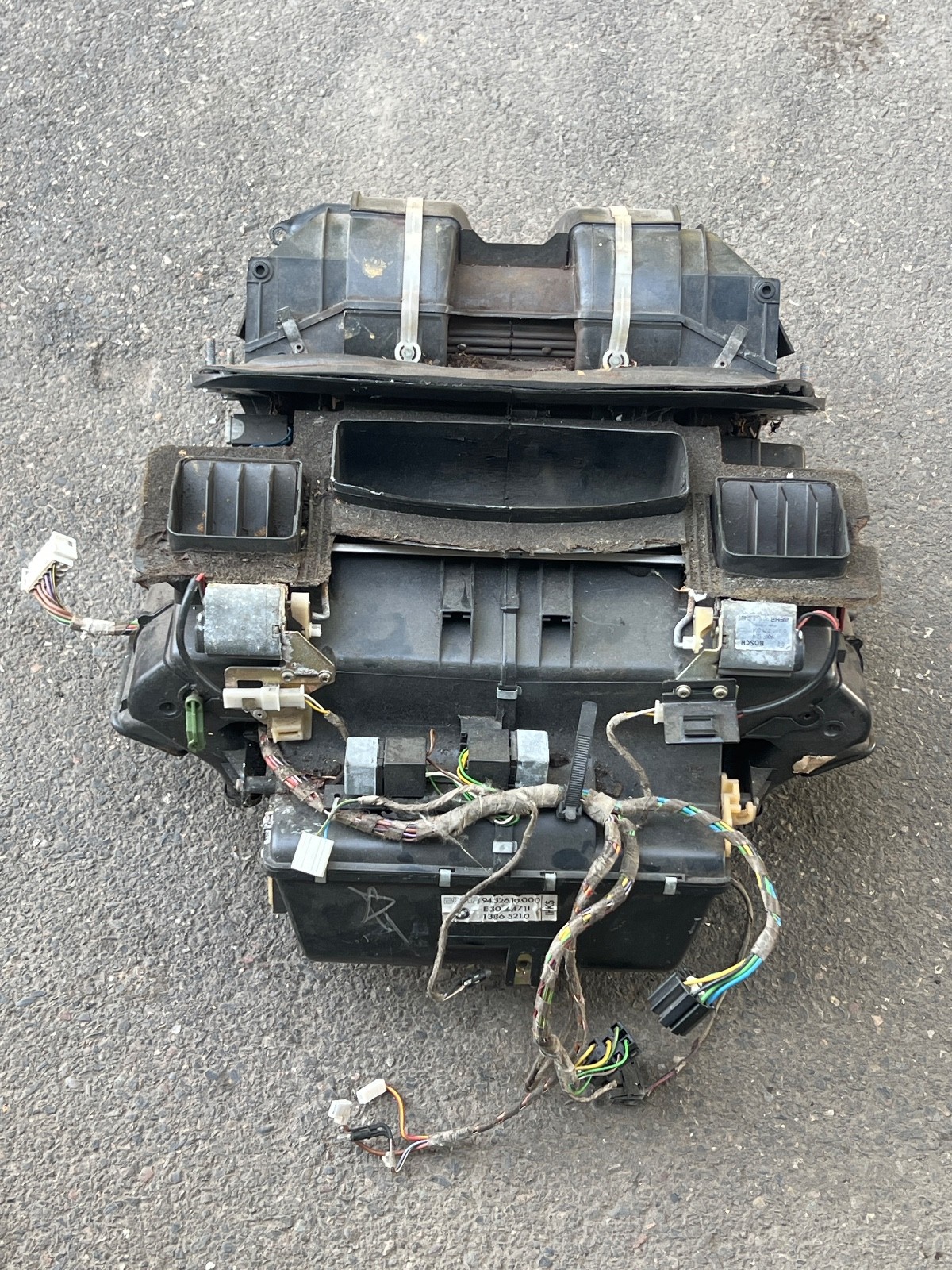 Damaged BMW e30 Complete HVAC Heat Heater Core AC Box  Blower Motor Control