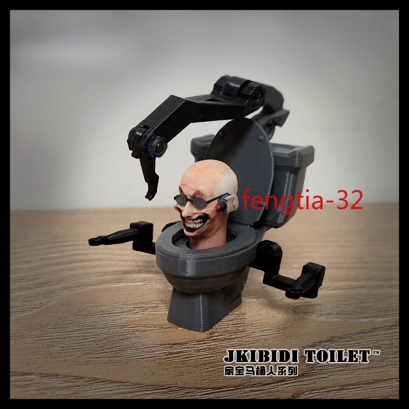 NEW Skibidi Toilet H7.5cm 1.0 Warrior Level Action Figure Toy Halloween Gifts