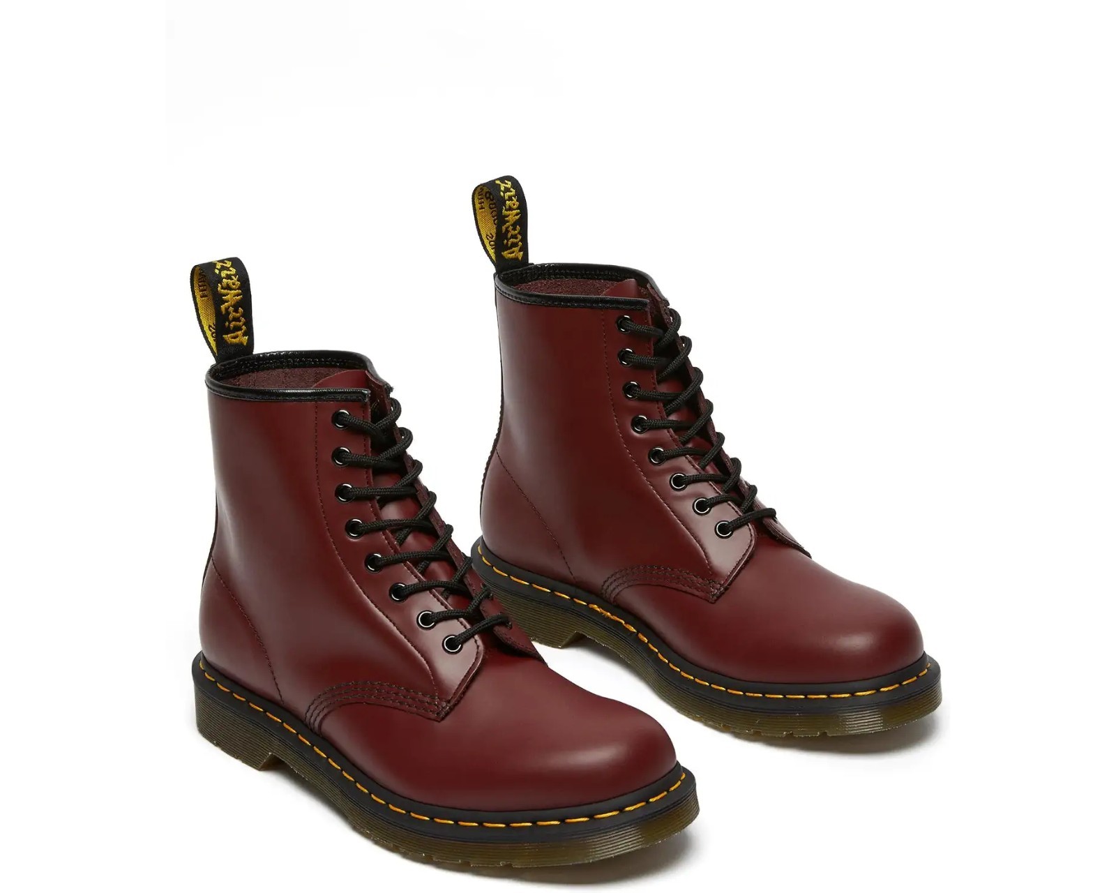Dr. Martens 1460 Smooth Leather Boots Men's Cherry Red Smooth Medium NEW