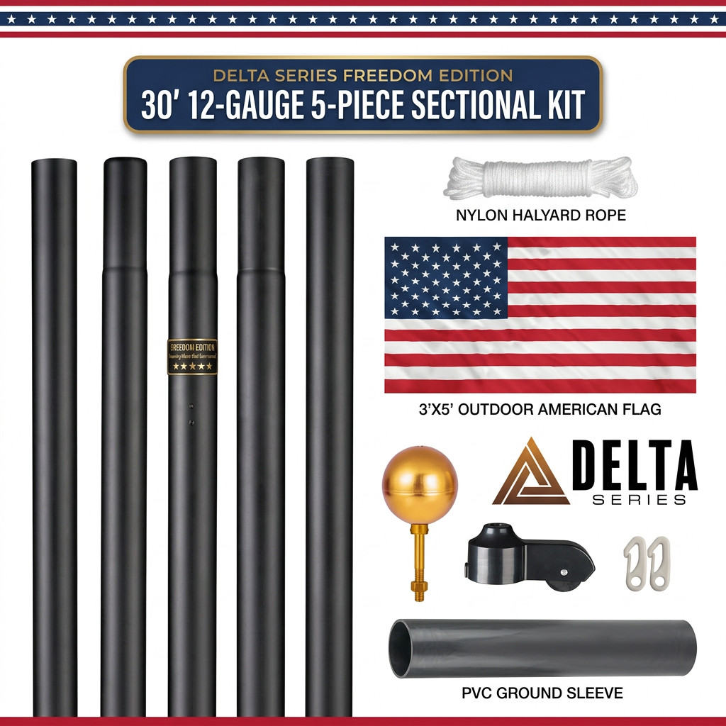 30' DELTA SECTIONAL FLAG POLE 30' DELTA SECTIONAL FLAG POLE