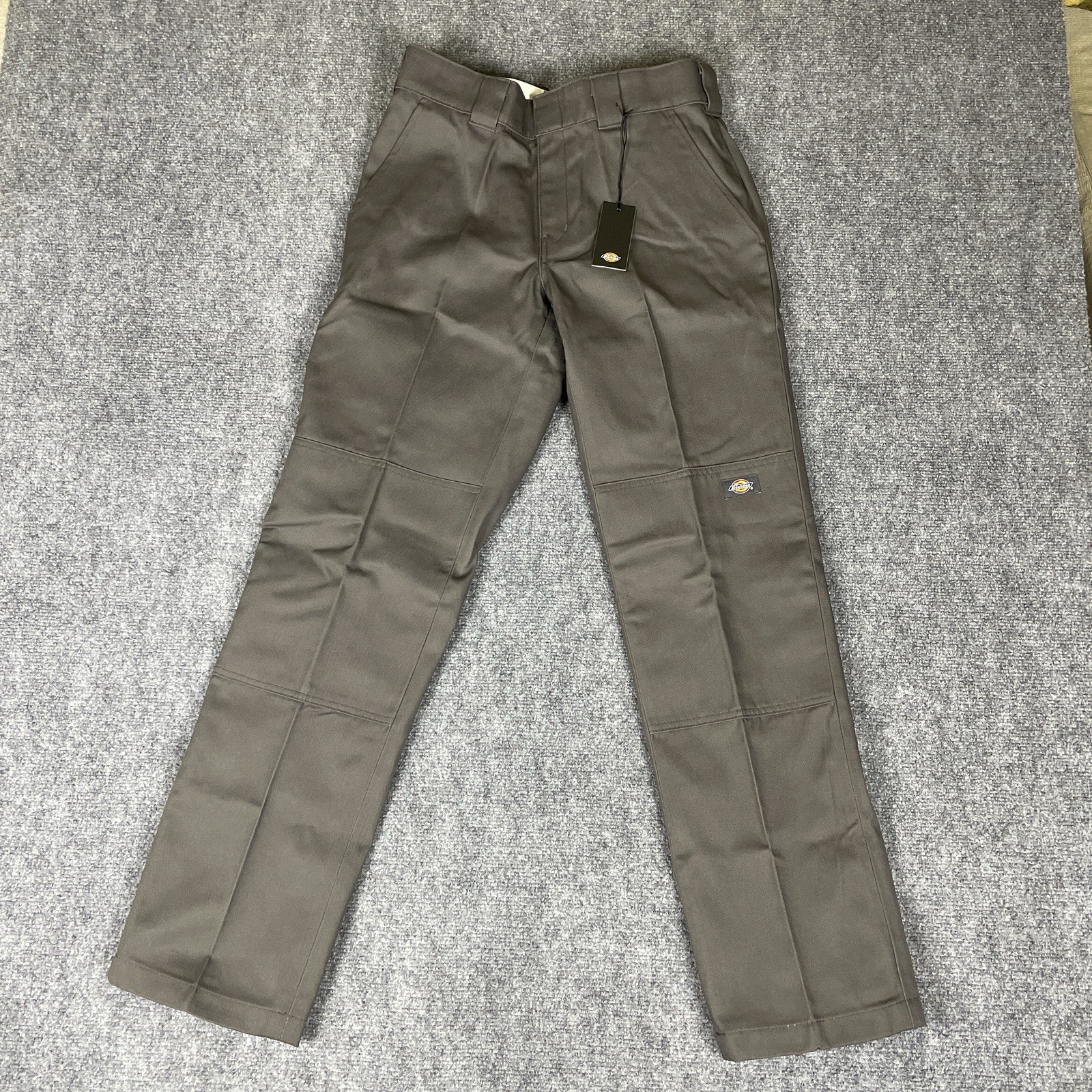 Dickies Double Knee Work Pants Men 30x32 Flat Front Gray Straight Leg Rugged NEW Dickies Double Knee Work Pants Men 30x32 Flat Front Gray Straight Leg Rugged NEW