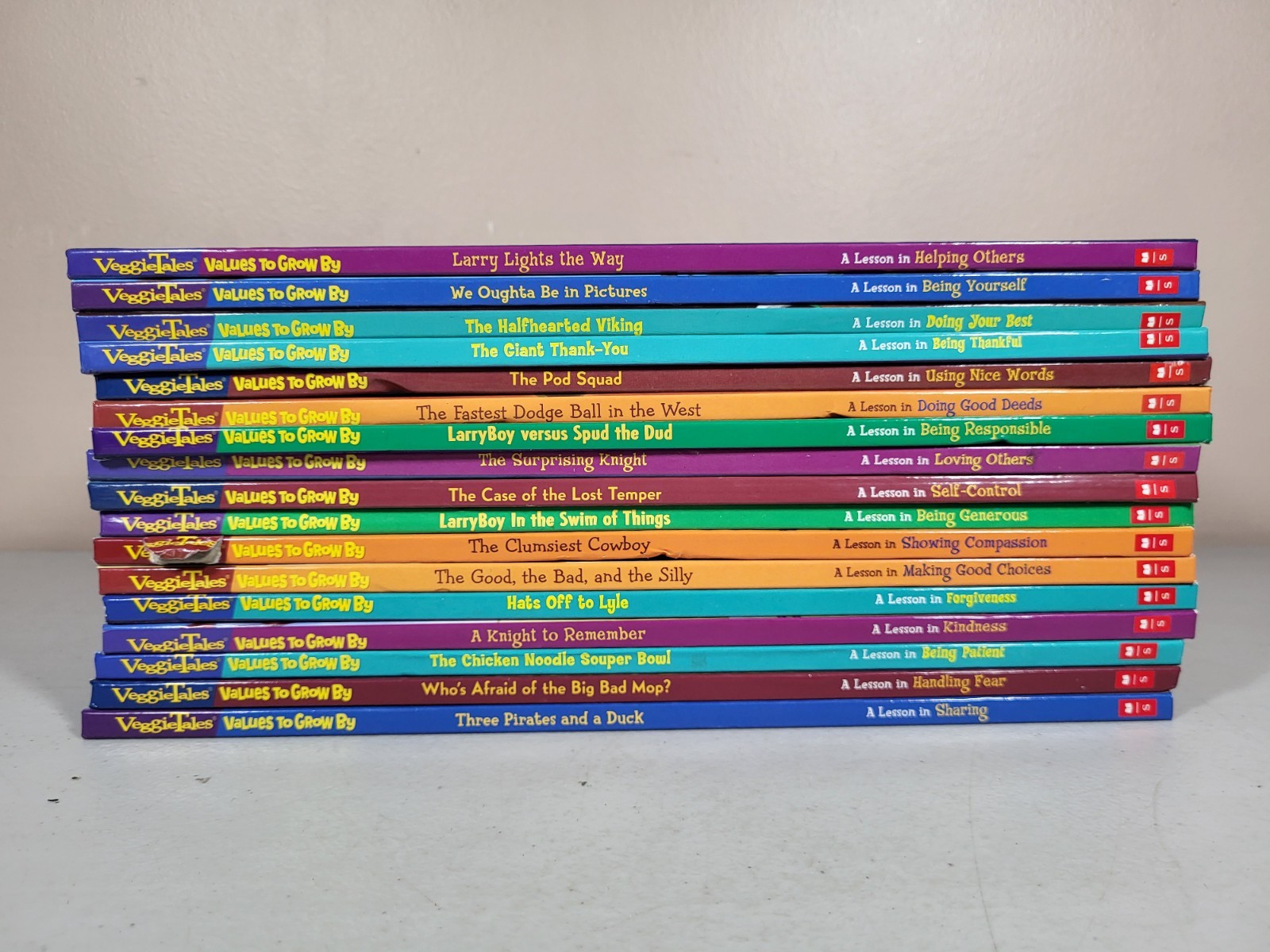 Lot of 17 VeggieTales Values To Grow by Scholastic Hardcover Books Lot of 17 VeggieTales Values To Grow by Scholastic Hardcover Books