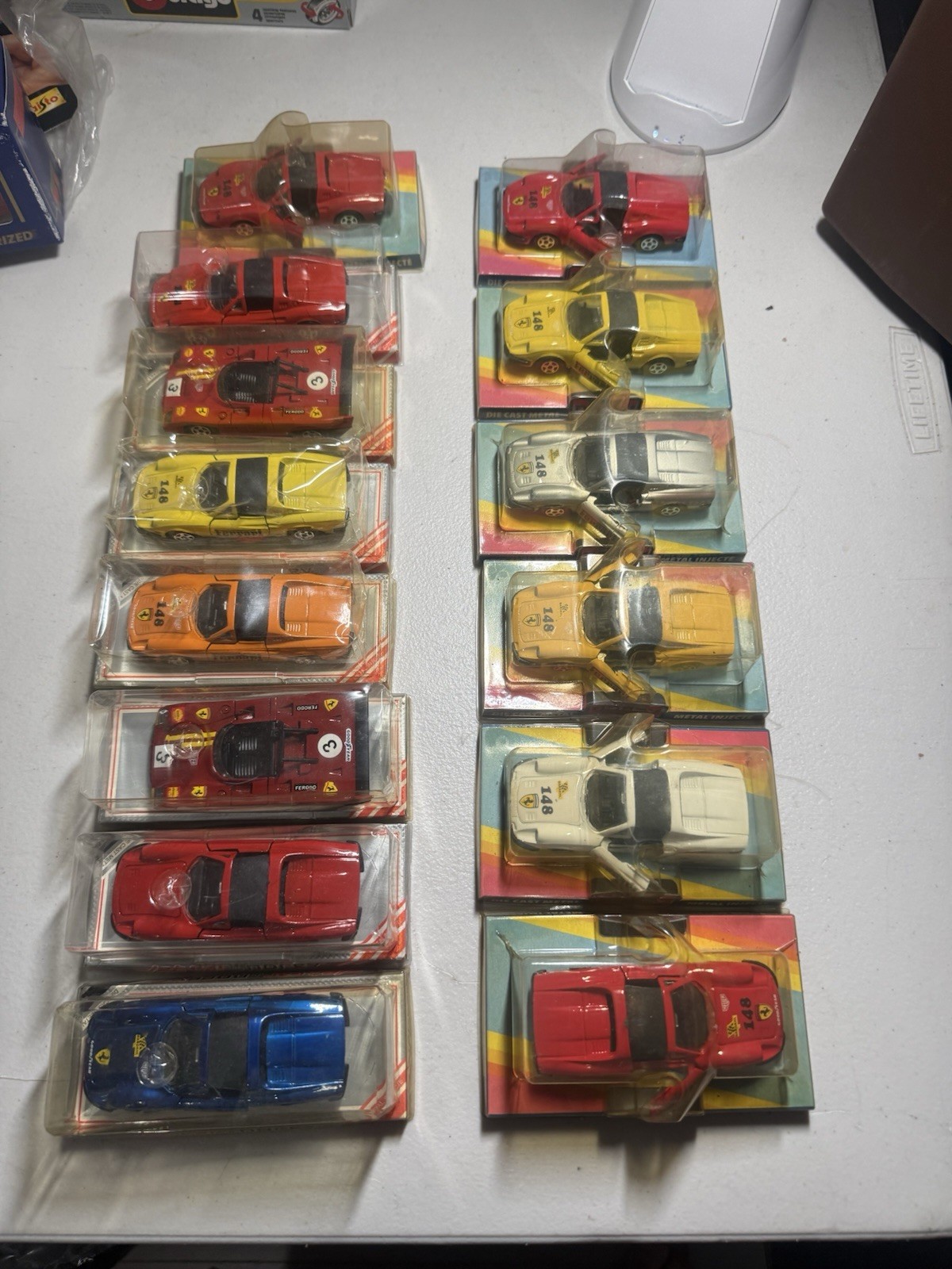 Lot of 14 Vintage Norev Ferrari Diecast Cars 1:43 Jet Car Metal Injecté France Lot of 14 Vintage Norev Ferrari Diecast Cars 1:43 Jet Car Metal Injecté France