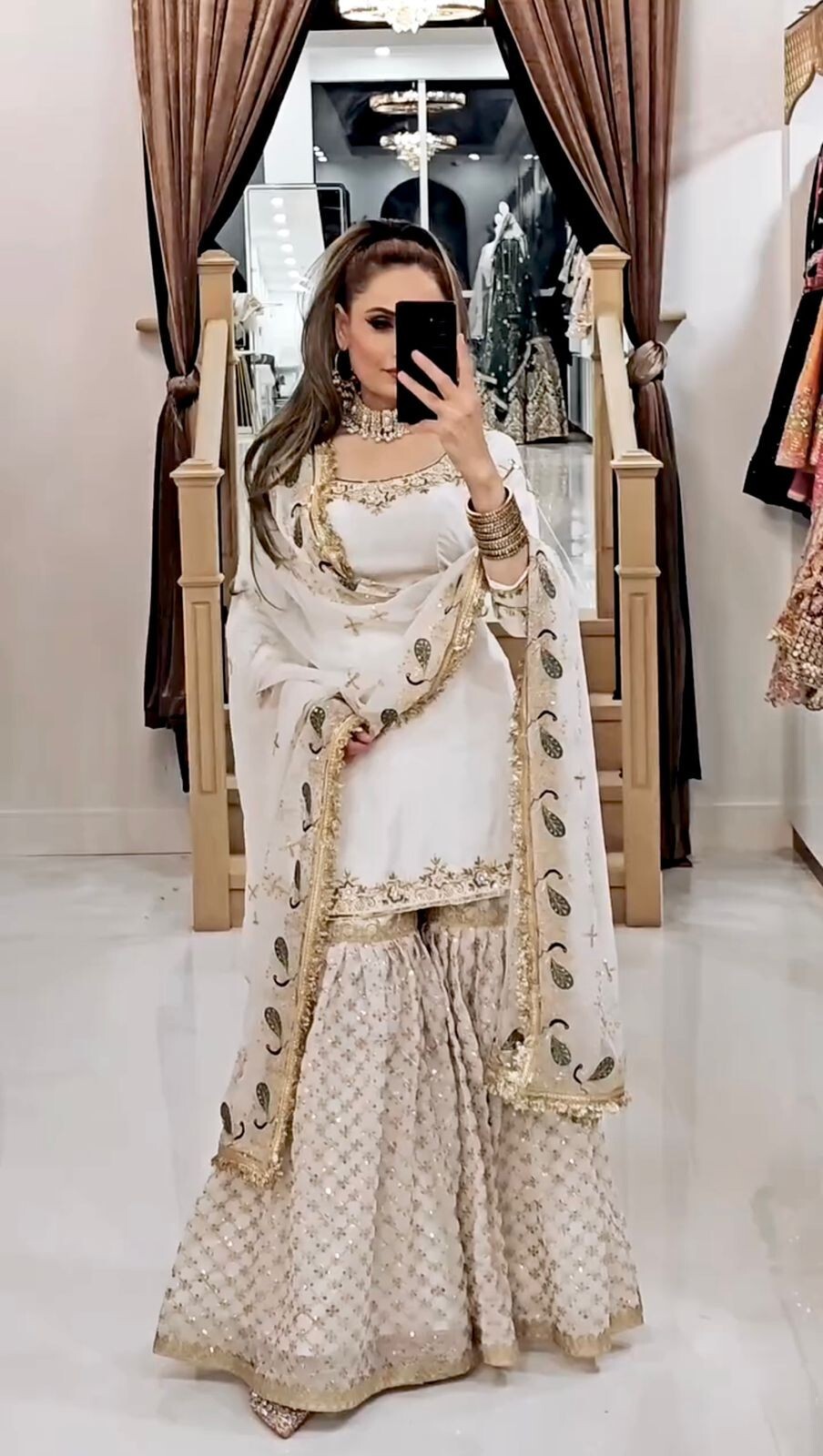 PUNJABI SHARARA PLAZZO KURTI PLAZZO SALWAR KAMEEZ SUITS WOMEN READYMADE DESIGNER