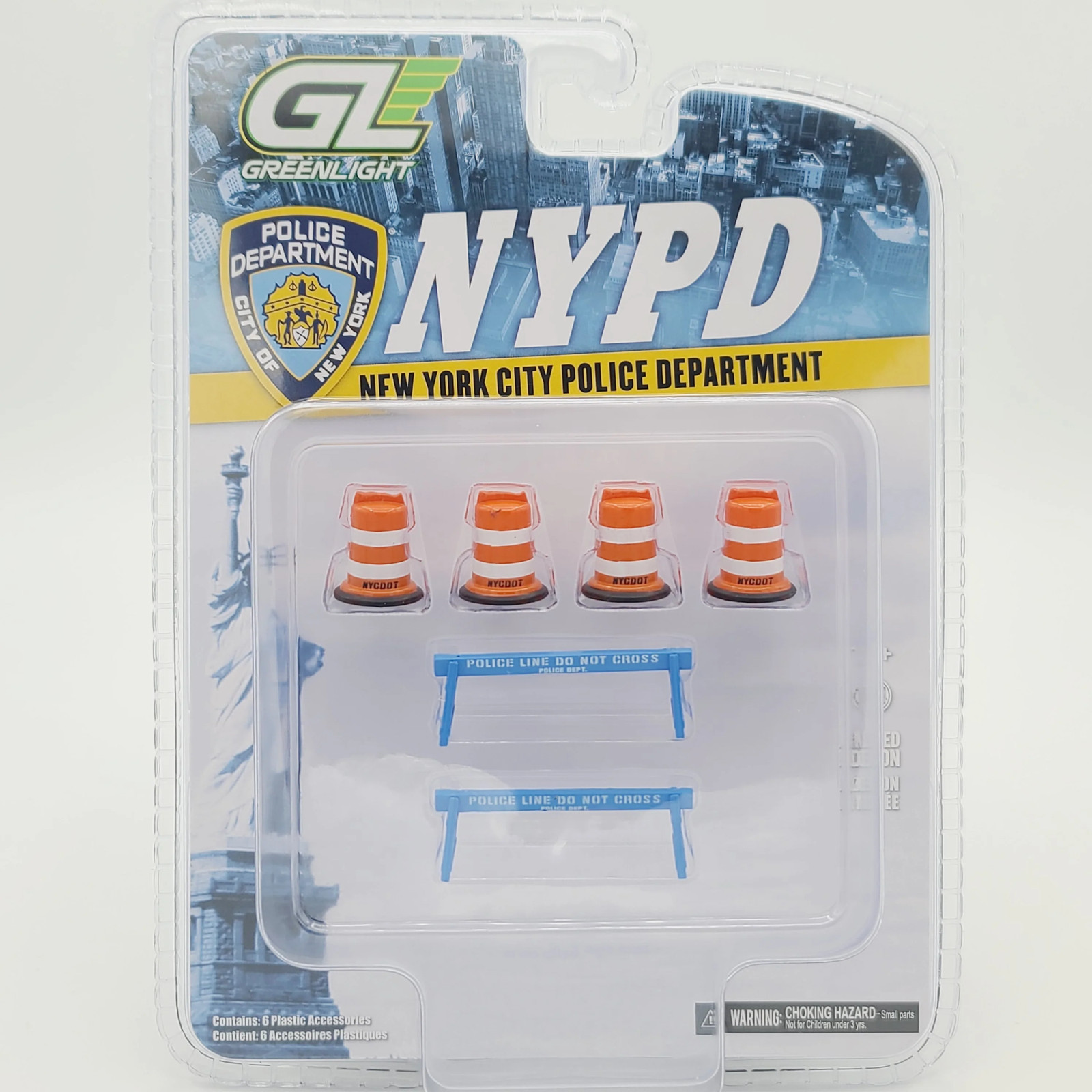 GreenLight - NYPD Road Barriers Accessory Pack - 1:64, New York City Police GreenLight - NYPD Road Barriers Accessory Pack - 1:64, New York City Police
