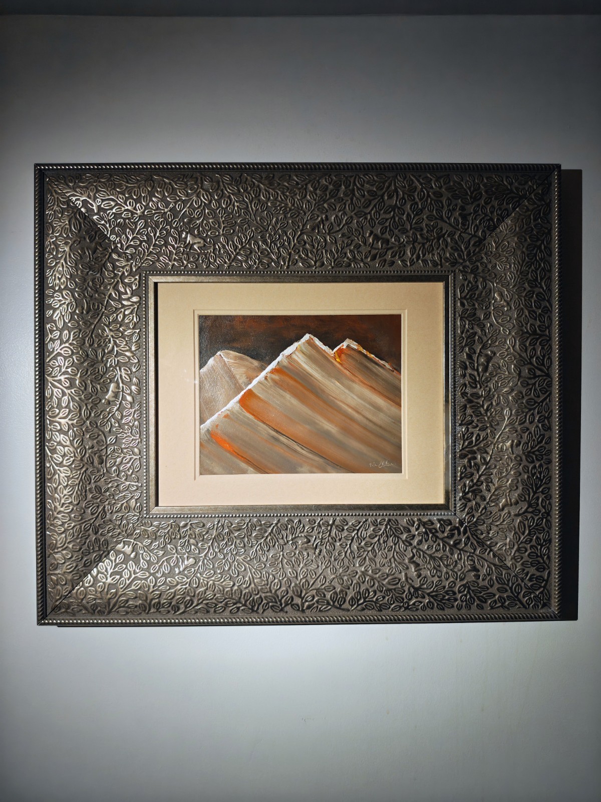 Original Certified A magnificent artwork painted with acrylic paint on Steinbach