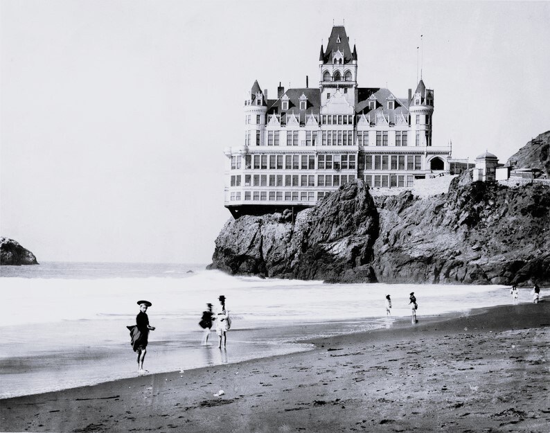 Vintage The Cliff House San Francisco 1900.s Photo Print Reproduction