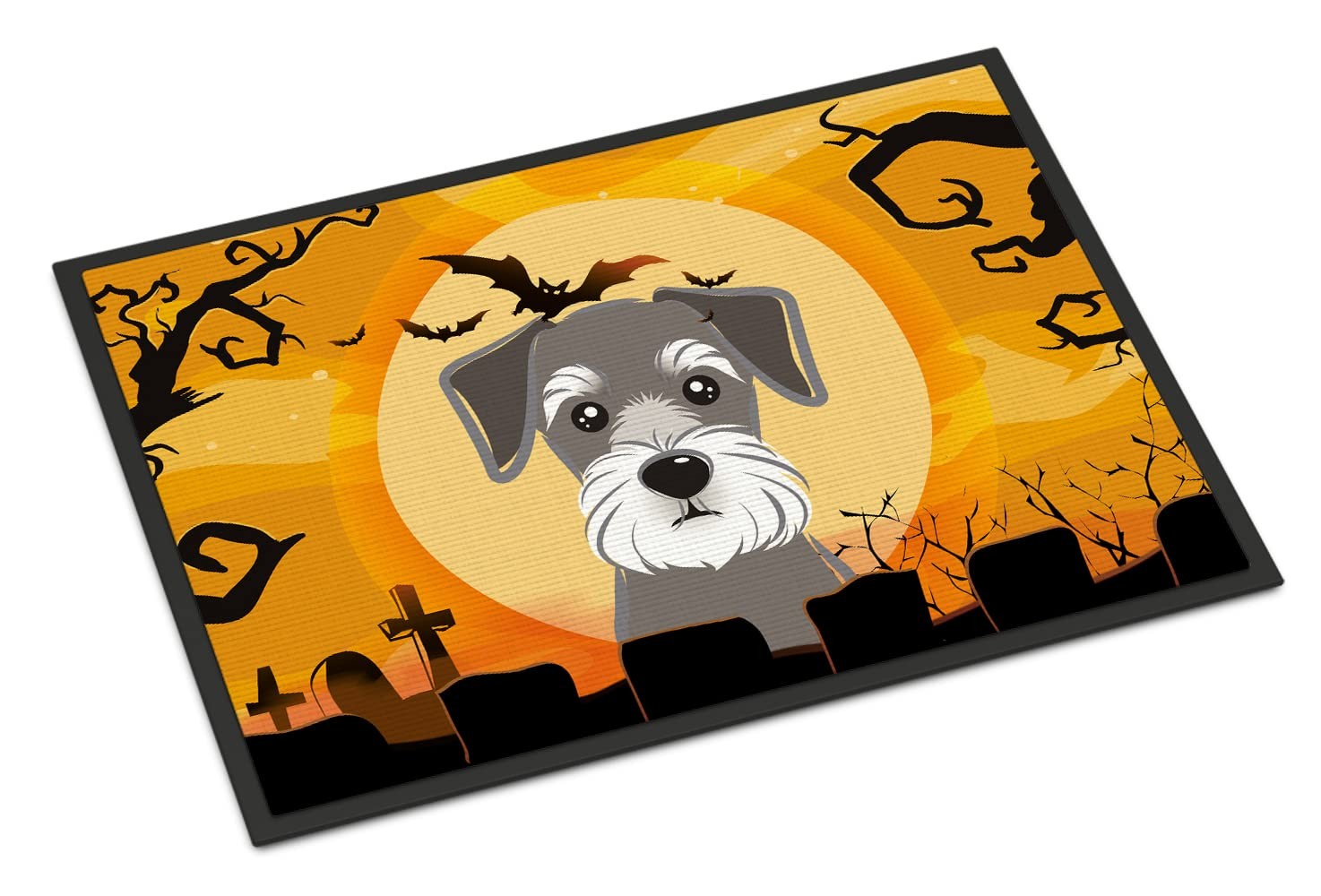 Caroline\'s Treasures BB1764JMAT Halloween Schnauzer Doormat 24x36 Indoor