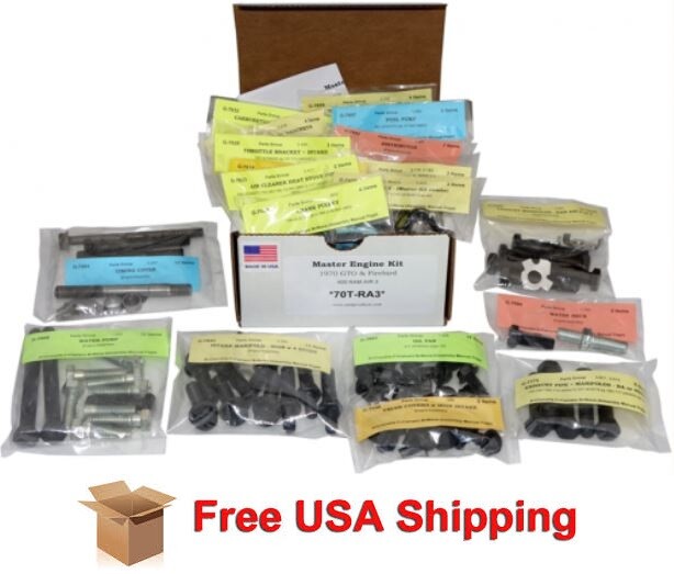 Fits 1968-70 Chrysler 340 Concourse AMK Master Engine Bolt Kit 124 pcs 