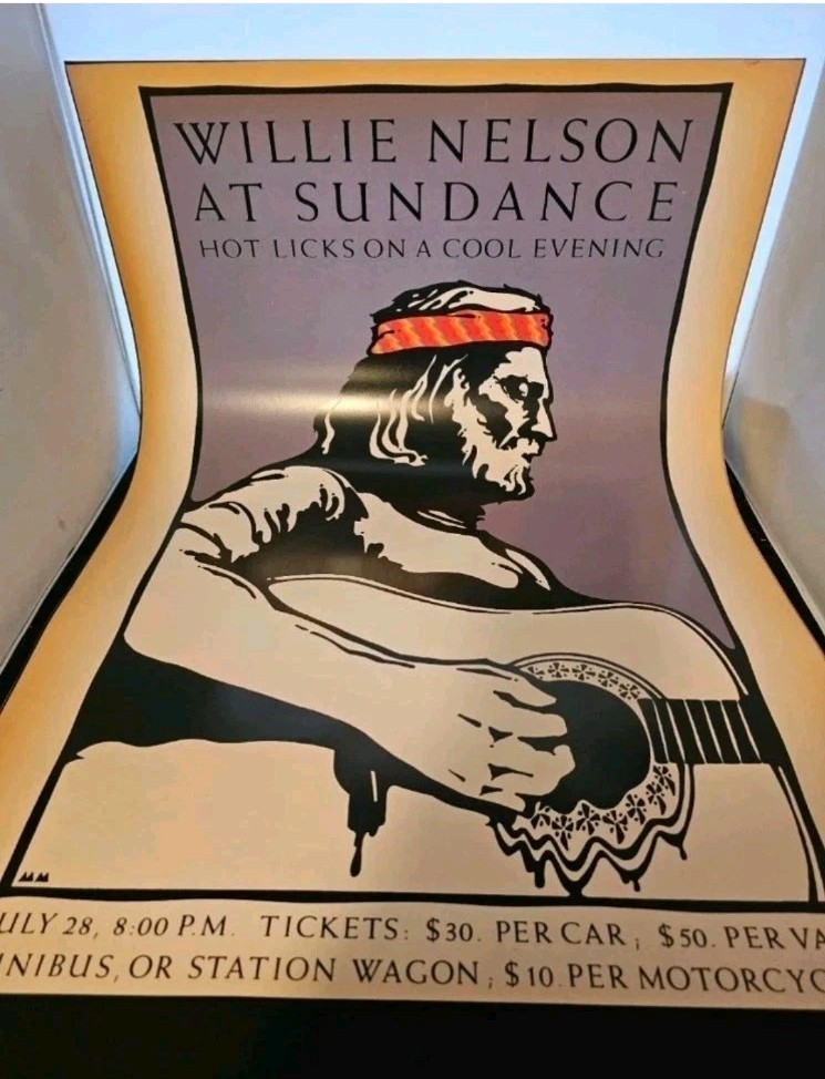 Vintage Willie Nelson At Sundance Poster
