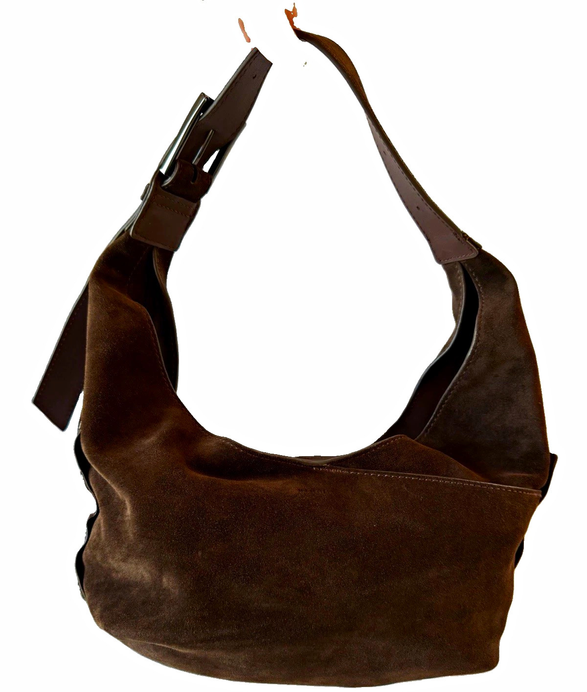 Hammitt Med Tom Chocolate Brown Suede Bag, Gunmetal hardware Hammitt Med Tom Chocolate Brown Suede Bag, Gunmetal hardware