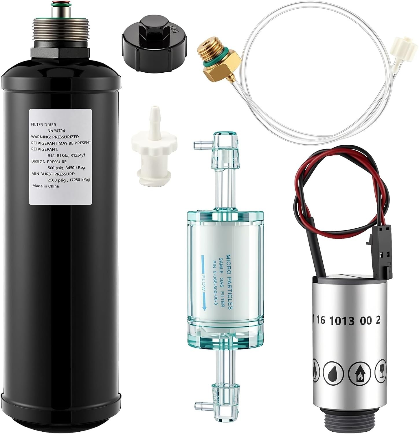 Ropoloogy 16916 O2 Sensor Kit w/ 16913 Filter 34724 Drier 16106 Fitting Robinair