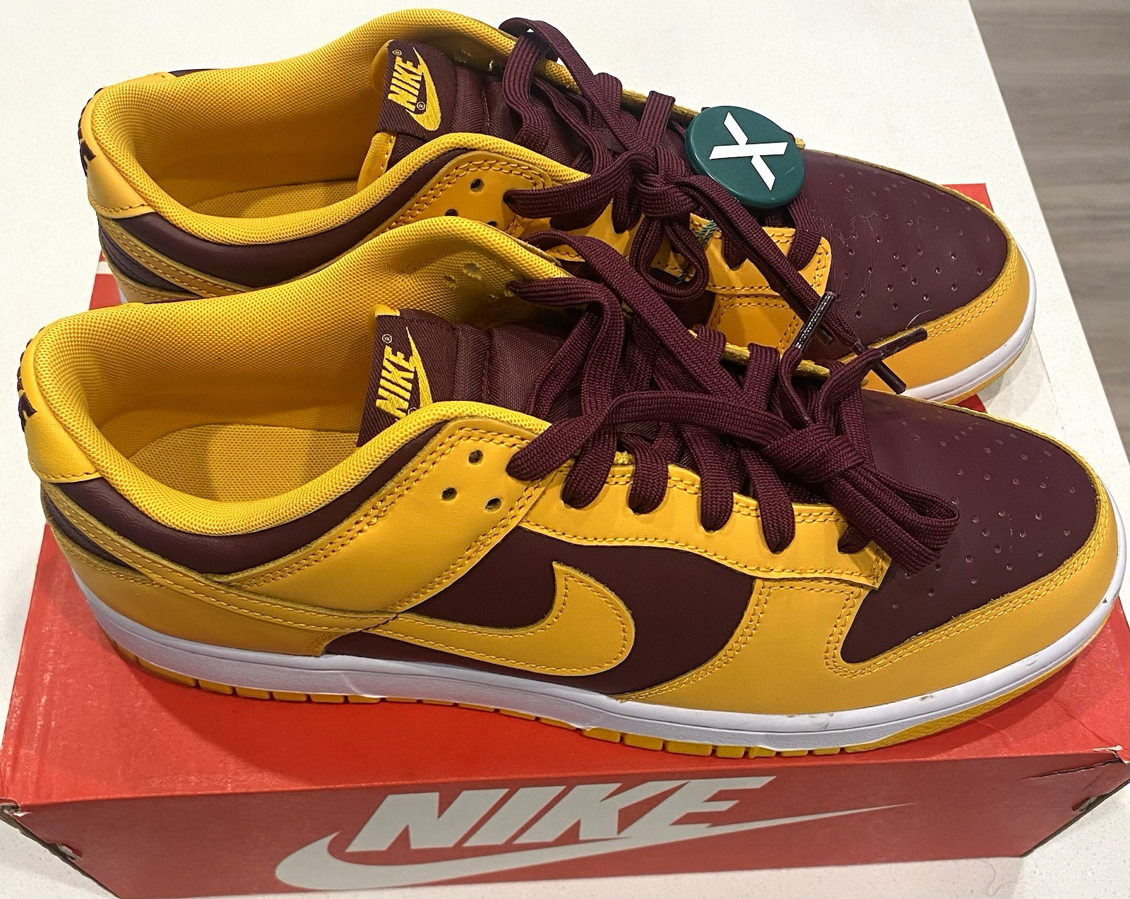 Nike Dunk Low Retro Arizona State Sun Devils Gold/Burgundy 2022 DD1391-702