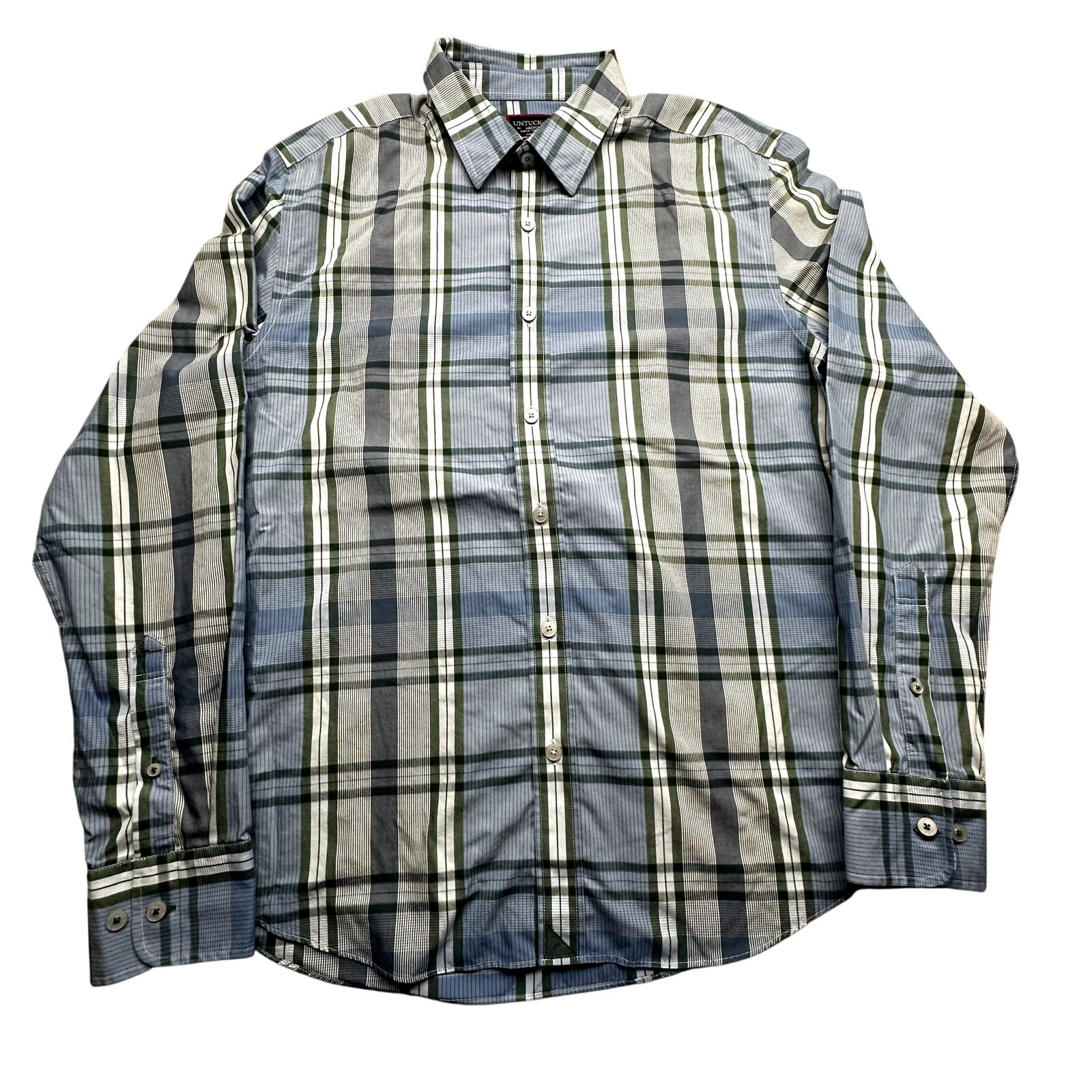 UNTUCKit Malibran WF Slim Fit Long Sleeve Plaid Button Up Shirt Mens Medium Slim UNTUCKit Malibran WF Slim Fit Long Sleeve Plaid Button Up Shirt Mens Medium Slim