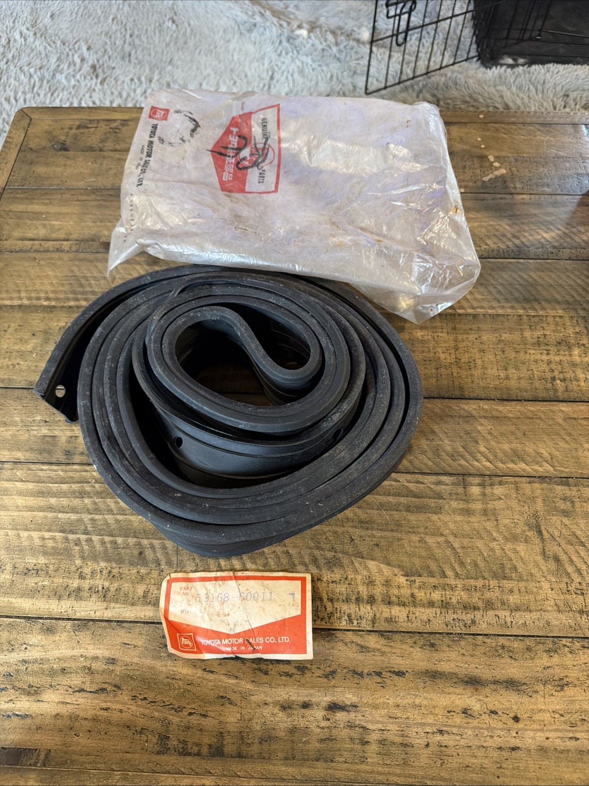 NOS OEM Toyota 63168-60011 1970-84 Land Cruiser Packing Roof Drip Moulding FJ40