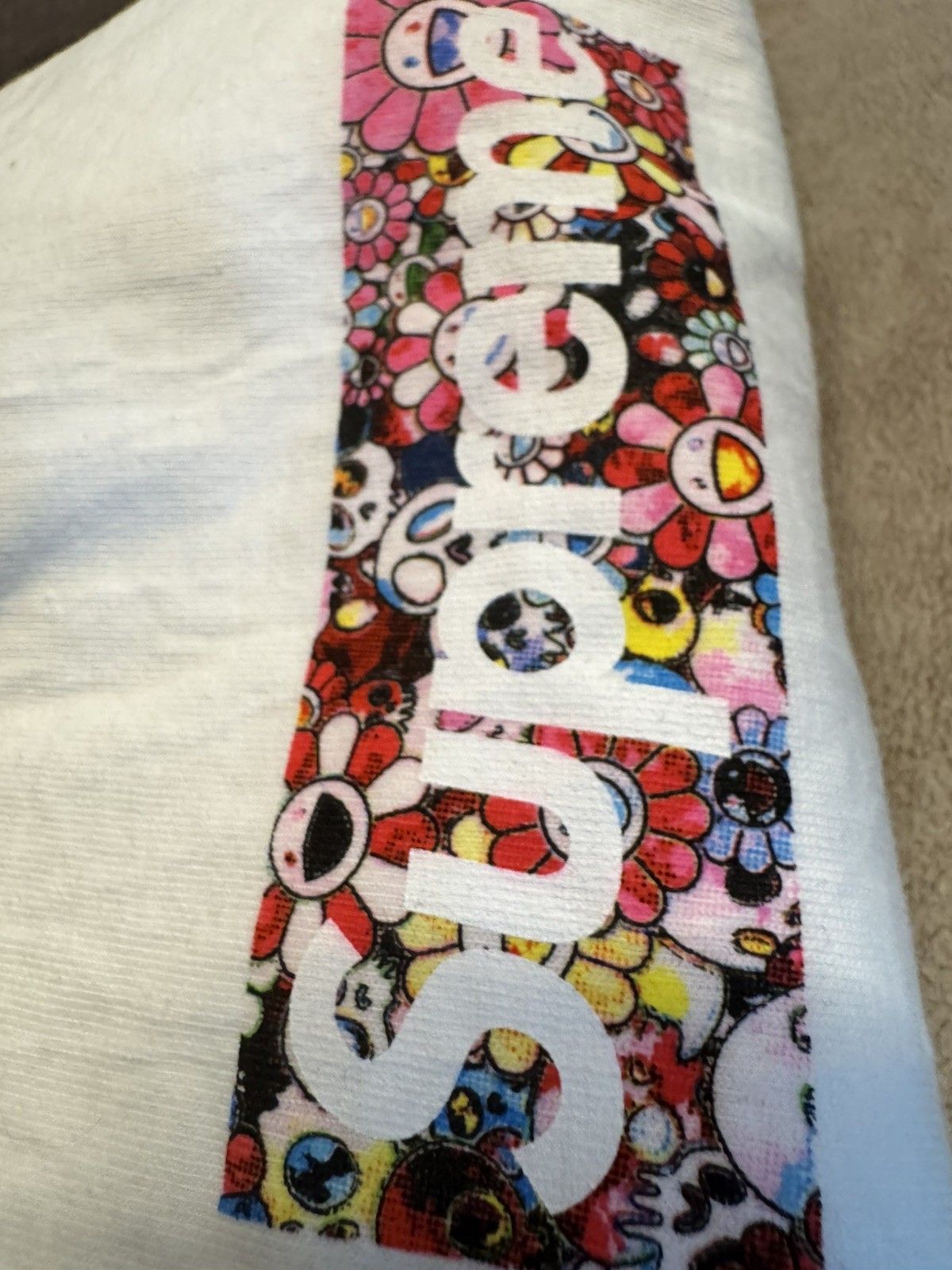 Supreme Takashi Murakami Relief Box Logo Tee - Size M Supreme Takashi Murakami Relief Box Logo Tee - Size M