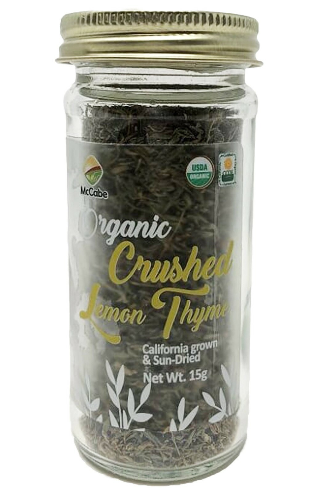 McCabe Organic Crushed Lemon Thyme (15g), USDA & CCOF Organic Certified