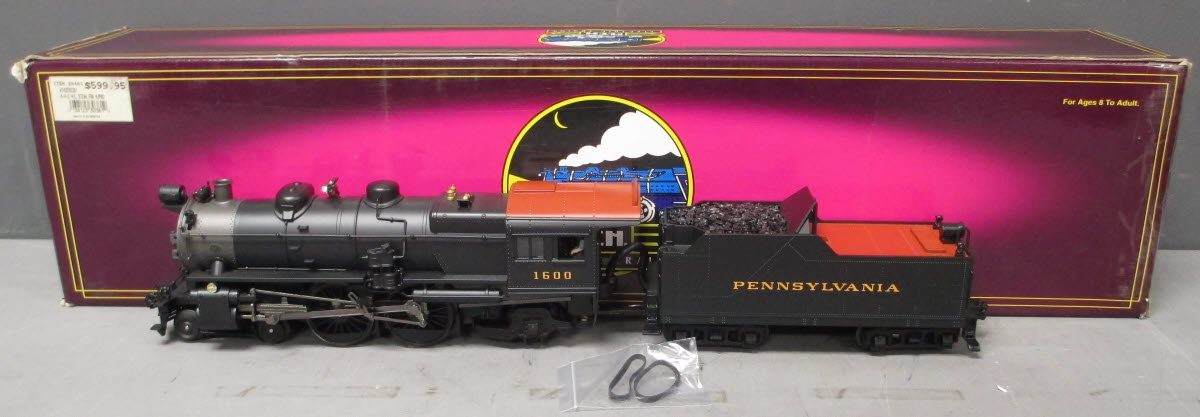 MTH 20-3038-1 O Pennsylvania 4-4-2 Atlantic Steam Locomotive & Tender #1600 w/PS