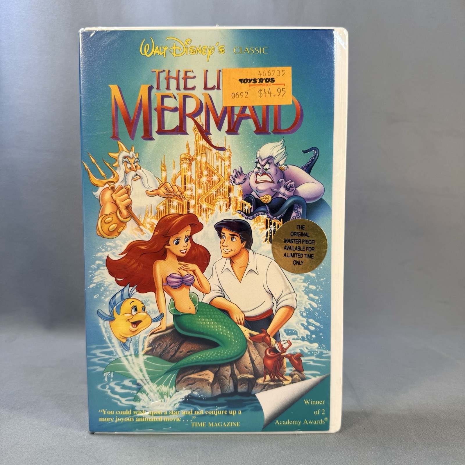 RARE Factory Sealed Disney The Little Mermaid VHS 1990 Singapore VideoVan Import