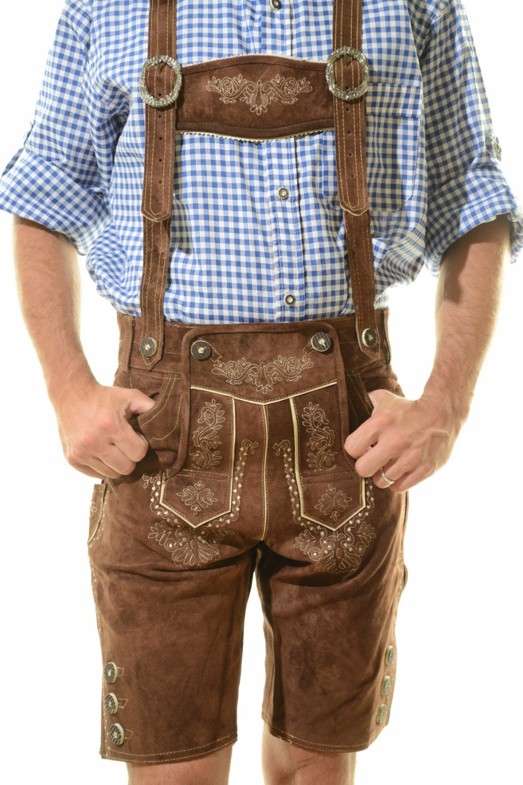 Bavarian Oktoberfest Lederhosen Shorts German Tracht Outfit dark brown #BERG Bavarian Oktoberfest Lederhosen Shorts German Tracht Outfit dark brown #BERG