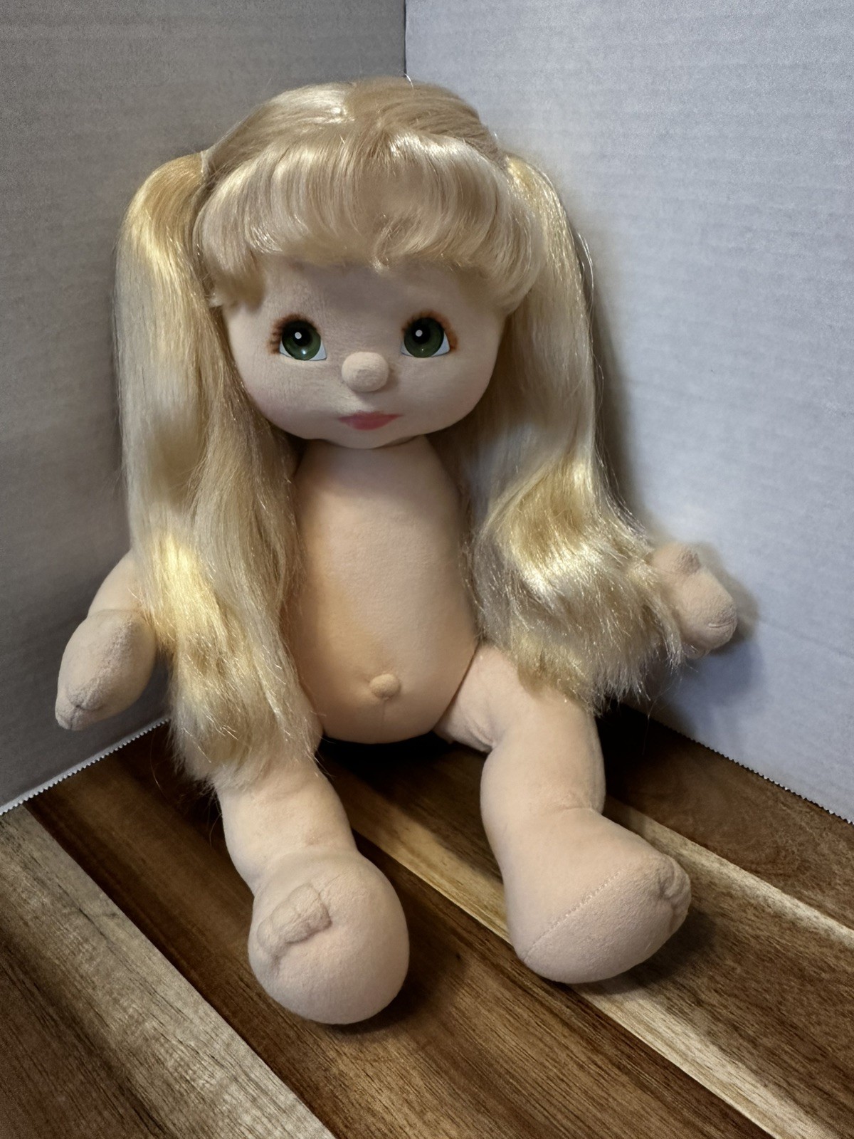 Vintage My Child Doll Blonde UL Ultra Long Hair Green Eyes Mattel 1985