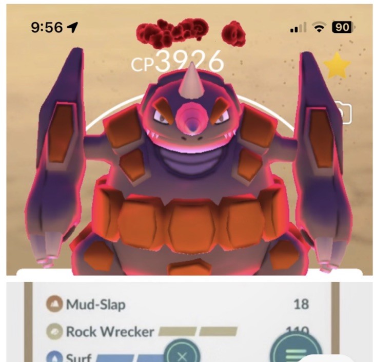 ⚙️Dynamax Rhyperior Legacy Rock W Level 50 Pokémon From Go Master Pvp 2 Charge