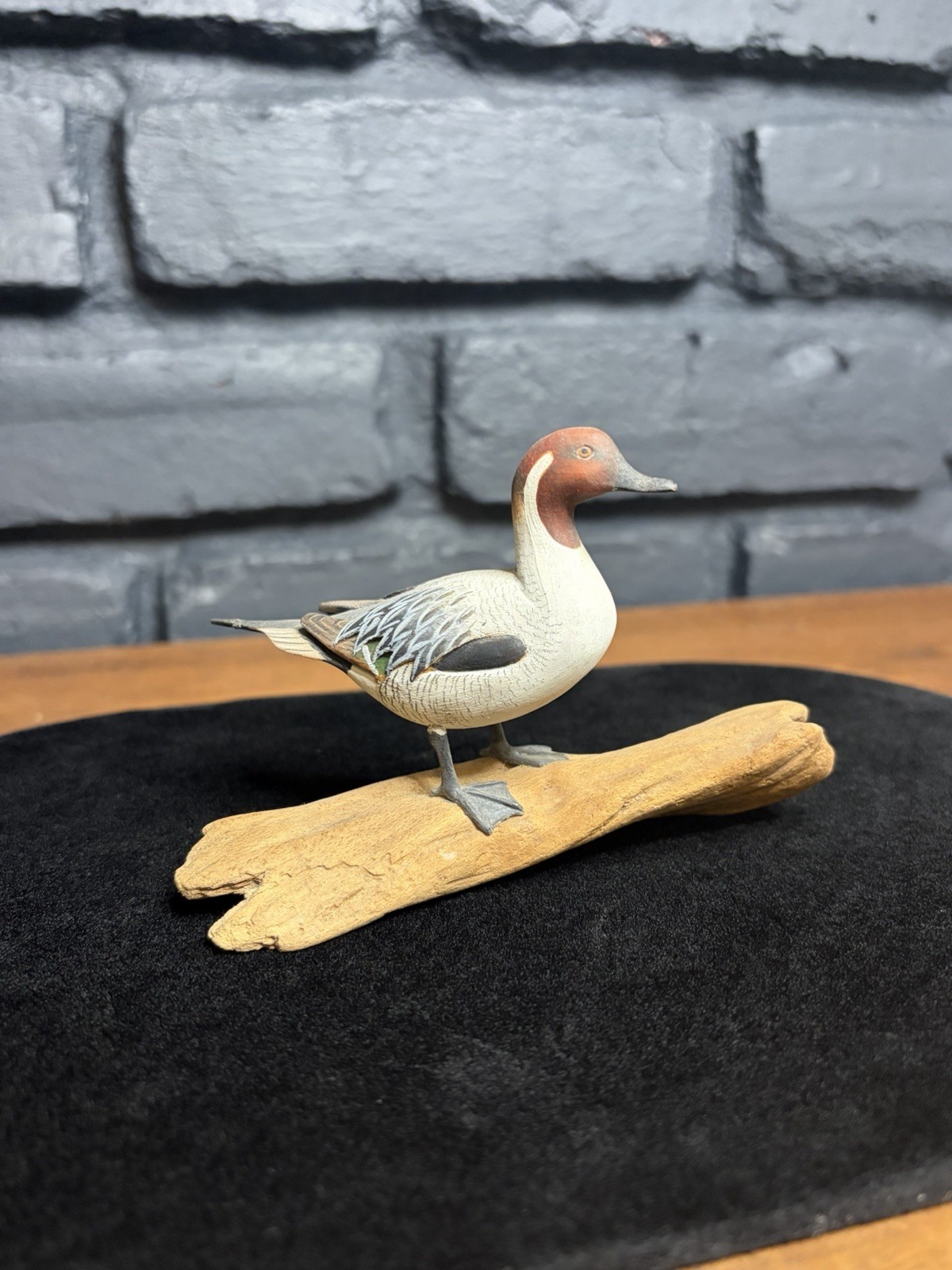 Vintage WILLIAM REINBOLD Hand Carved & Painted Wooden Pintail Duck Figurine Vintage WILLIAM REINBOLD Hand Carved & Painted Wooden Pintail Duck Figurine
