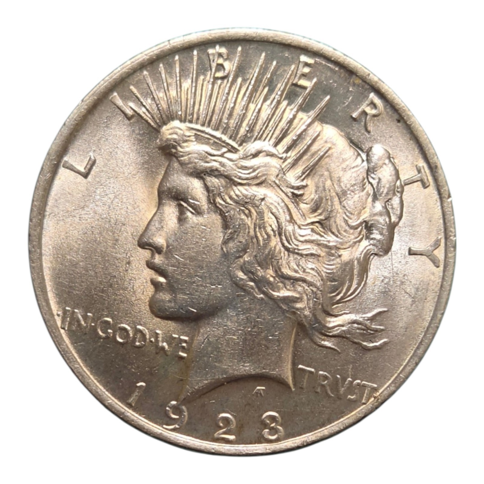 Flashy 1923 P US Peace Dollar Silver Coin BU Uncirculated Philadelphia Mint Flashy 1923 P US Peace Dollar Silver Coin BU Uncirculated Philadelphia Mint