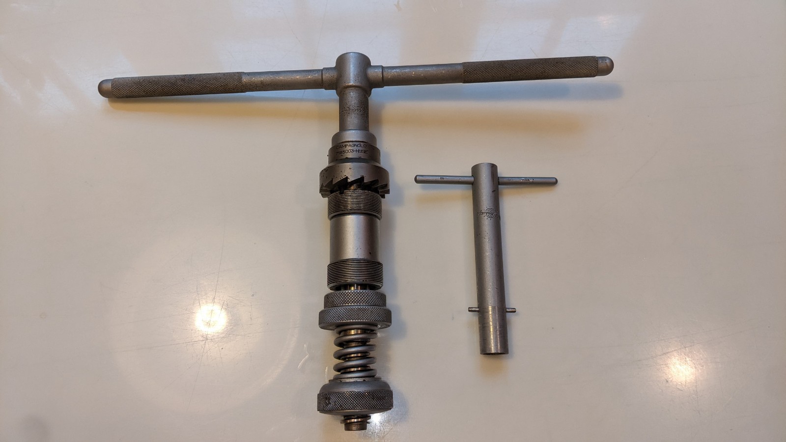Campagnolo Bottom Bracket Facing Tool with English Guide- used great cond Campagnolo Bottom Bracket Facing Tool with English Guide- used great cond