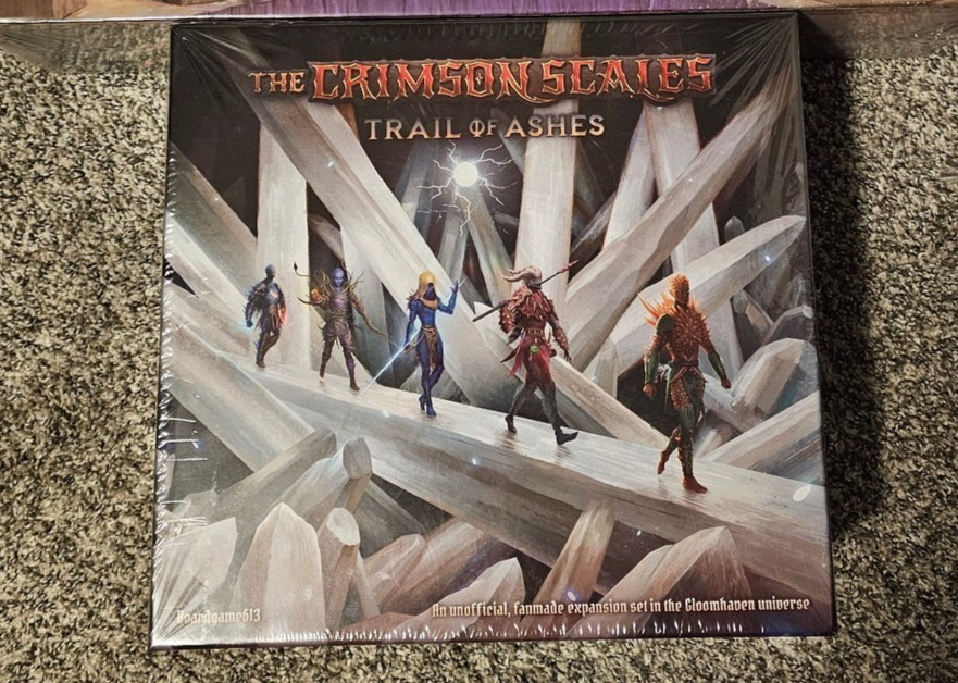 Gloomhaven  Trail of Ashes  + Minis ALL-IN SHRINK RARE OUT OF PRINT
